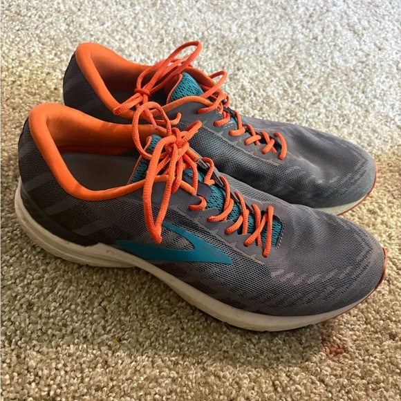 Brooks 🤩 Men's Shoes - Navy and Orange - Picture 2 of 5